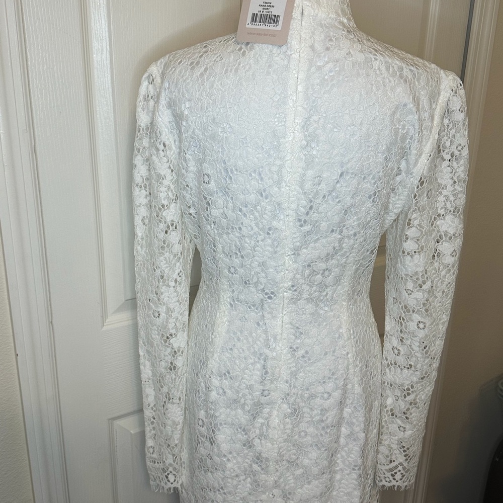 Sau Lee Raine Lace Mini Dress white - Picture 6 of 7